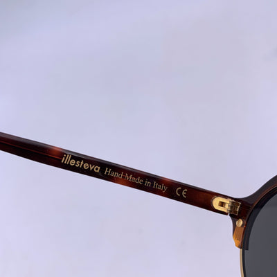 Illesteva Brown Rounded Unisex Sunglasses Milan 4 49/23 140 mm