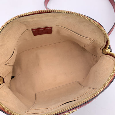 Gucci Blue Suede Ophidia Dome Crossbody Shoulder Bag