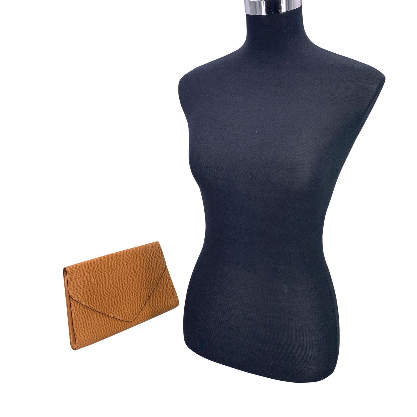 Louis Vuitton Vintage Cream Epi Leather Art Deco PM Clutch Bag