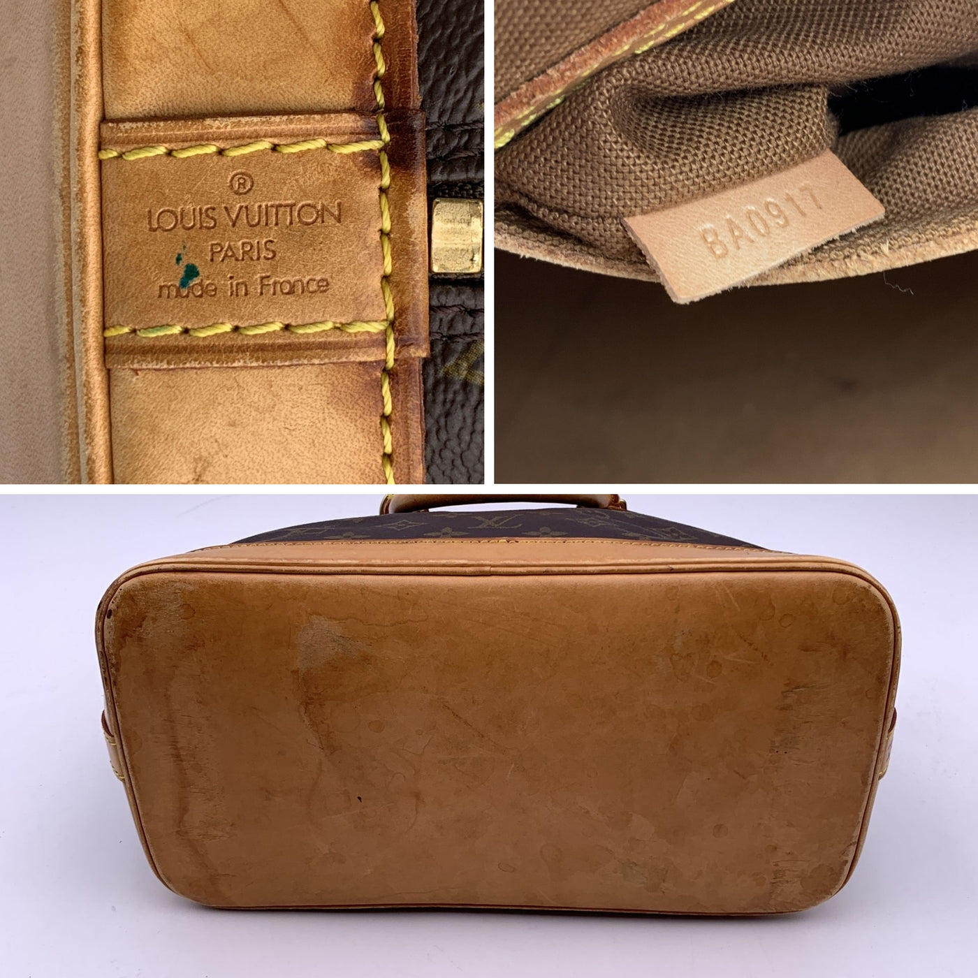Louis Vuitton Vintage Monogram Canvas Alma PM Bag Satchel M53151