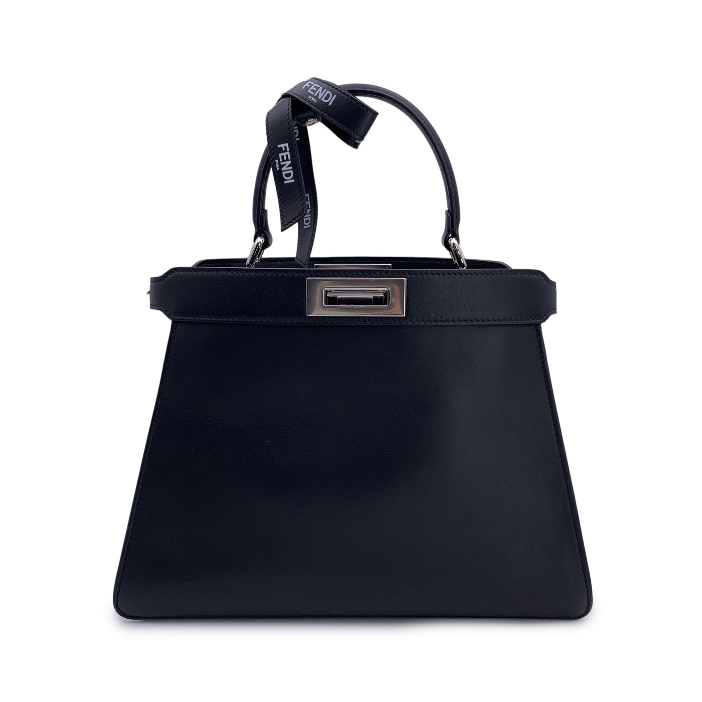 Fendi by Marc Jacobs Black Peekaboo ISeeU Medium Top Handle Bag