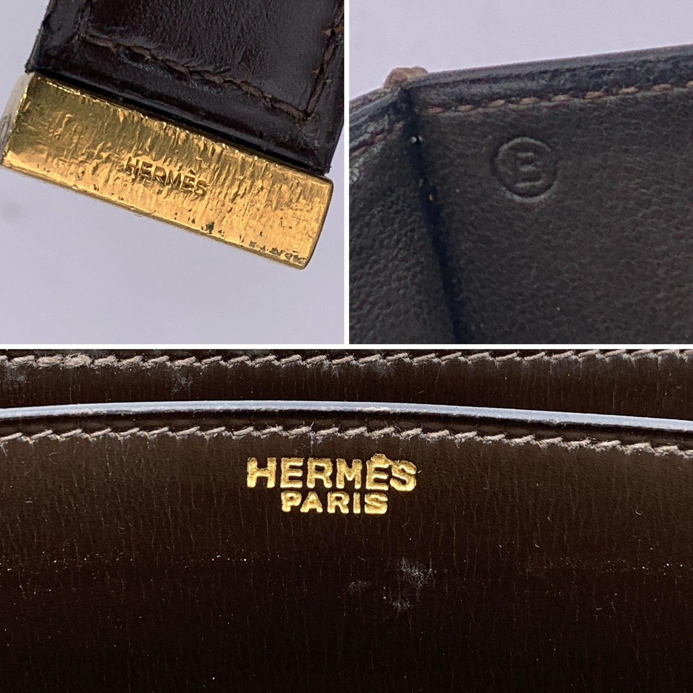 Hermes Vintage 1972 Rare Brown Leather 2002 Shoulder Bag
