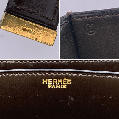 Hermes Vintage 1972 Rare Brown Leather 2002 Shoulder Bag