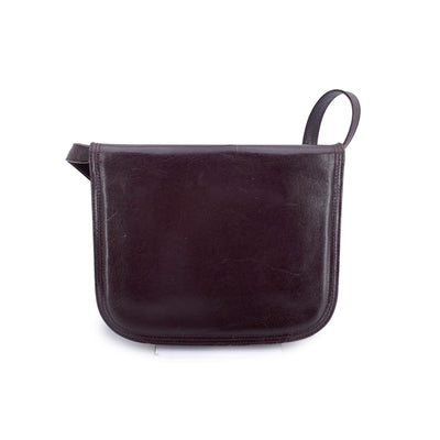 Yves Saint Laurent Vintage Brown Leather Convertible Shoulder Bag
