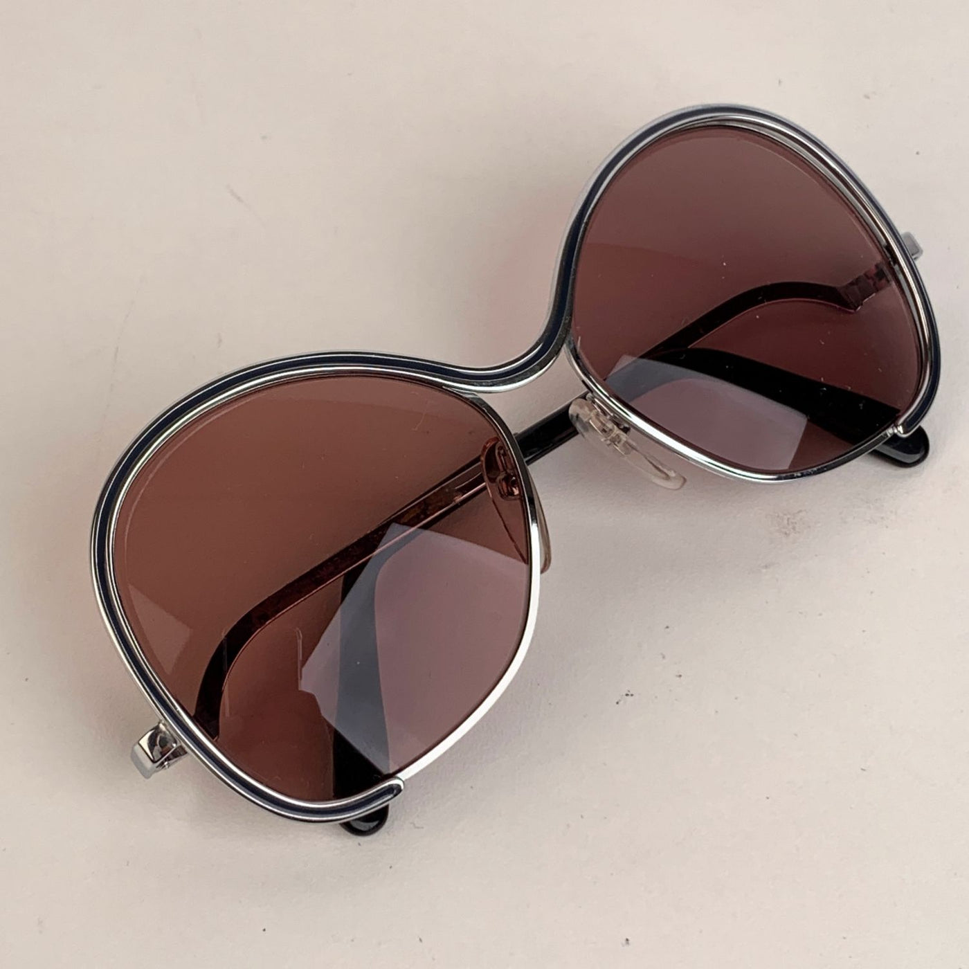 Silhouette Rare Vintage Silver Metal Sunglasses Mod. 431 55/13 130mm