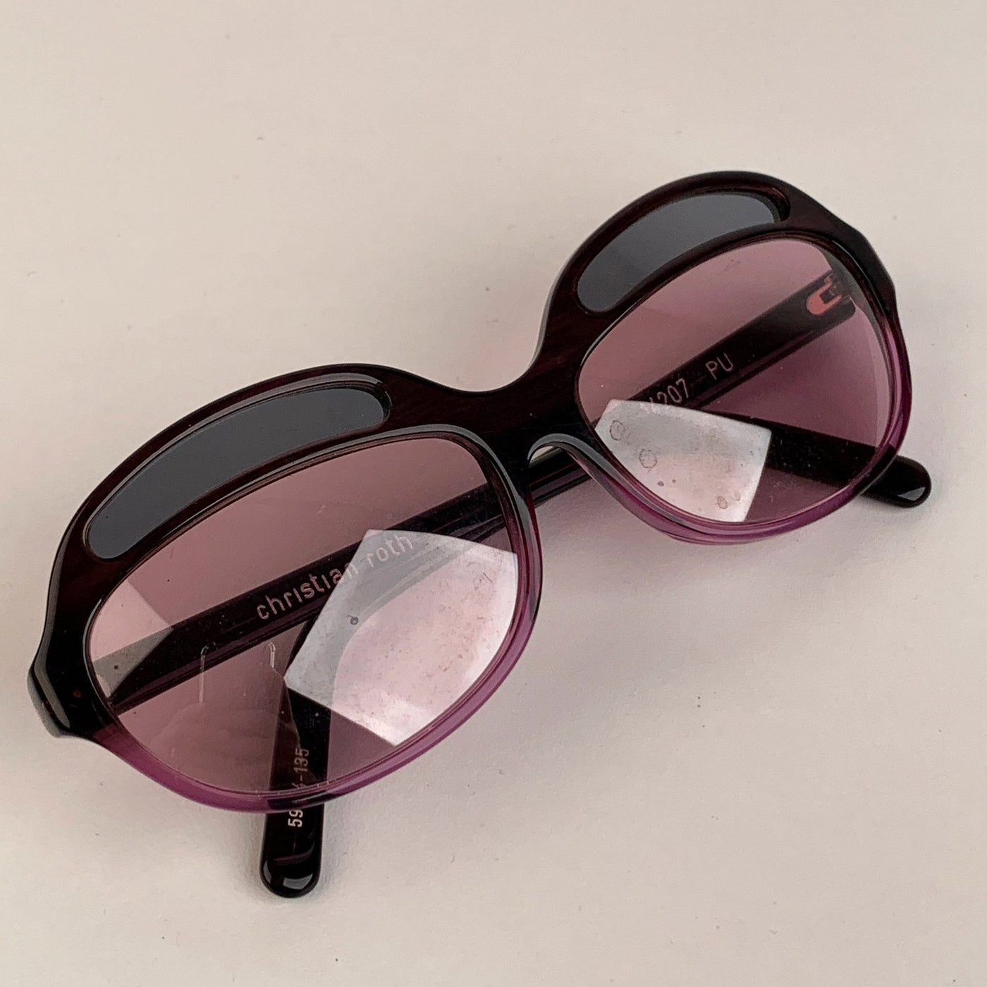 Christian Roth Vintage Purple Sunglasses Mod 14207 Bug Eye 59/14 - OPHERTY & CIOCCI