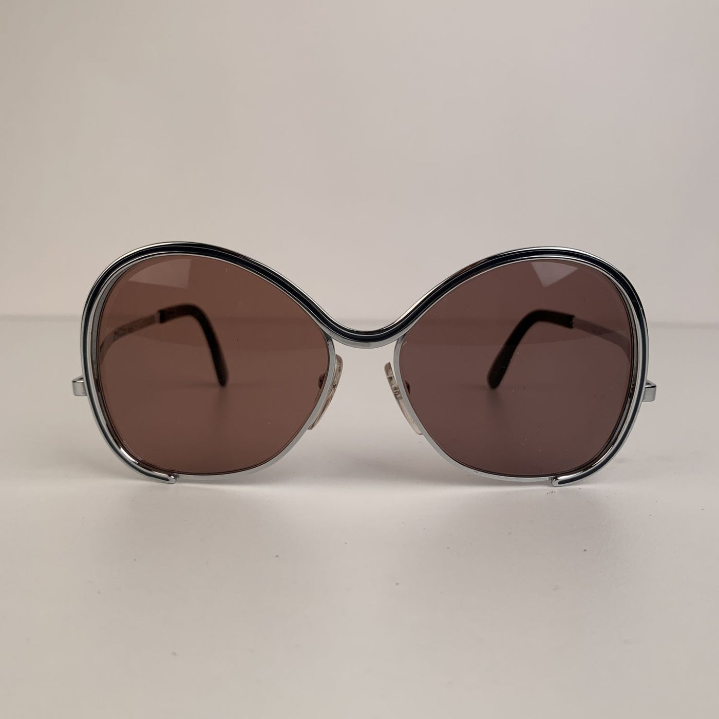 Silhouette Rare Vintage Silver Metal Sunglasses Mod. 431 55/13 130mm