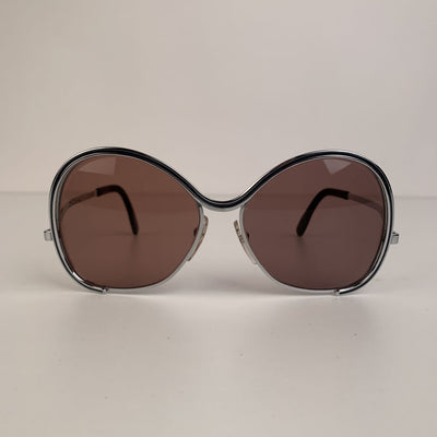 Silhouette Rare Vintage Silver Metal Sunglasses Mod. 431 55/13 130mm